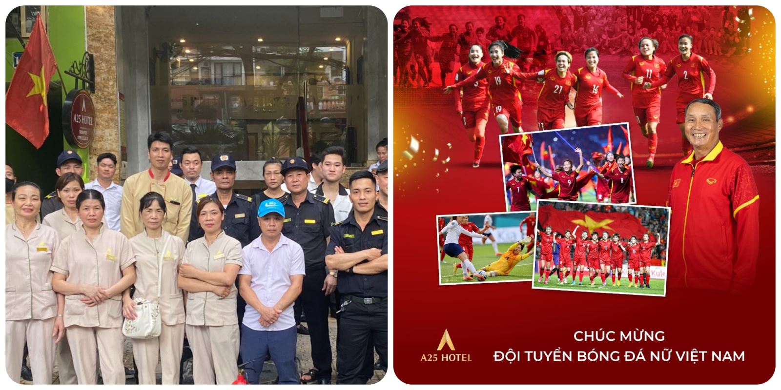 “ Vững Vàng Thi Đấu, Dấu Ấn Đỉnh Cao” A25 Hotel Chúc Mừng Đội Tuyển Bóng Đã Nữ Việt Nam Đến Với World Cup 2023