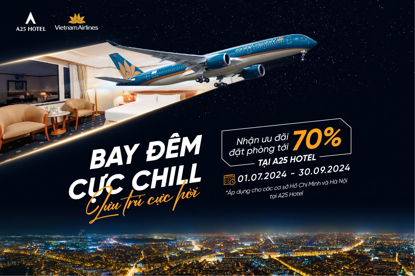 Bay đêm cực "chill", lưu trú cực hời