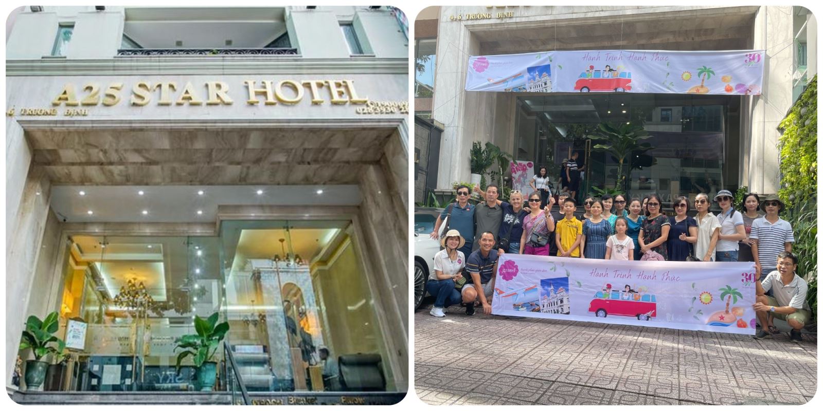 A25 Hotel 06 Trương Định Quận 3 TPHCM: Trải nghiệm đi tìm hạnh phúc cùng đoàn du lịch Việt