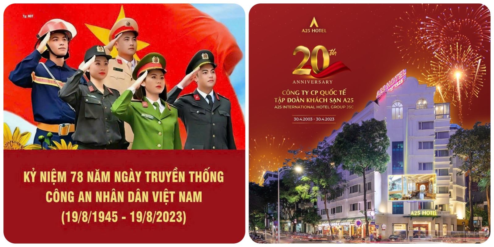 A25 Hotel chào mừng ngày truyền thống của Công An Nhân dân Việt Nam – 19/08