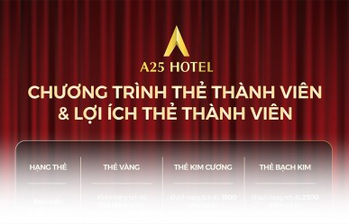 Chương trình Khách hàng thân thiết A25 Hotel 