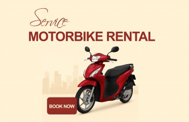 Motorbike rental service at A25 Hotel