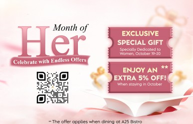 Shine Bright This October 20th with A25 Hotel - Exclusive Gifts & Offers Just for Her