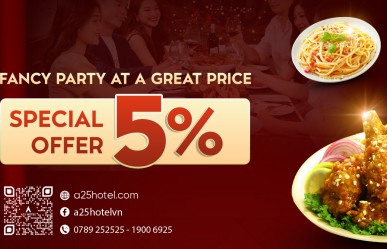 Fancy party at a great price - Special offer 5%