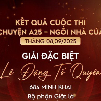 Nội dung bài thi đạt Giải Đặc Biệt, cuộc thi 