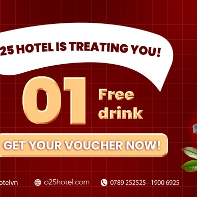 Check in at A25 Hotel – Enjoy a Refreshing Free Drink at 6 Bistro Locations!