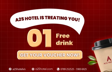 Check in at A25 Hotel – Enjoy a Refreshing Free Drink at 6 Bistro Locations!