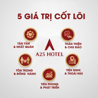 5 Giá trị cốt lõi tạo nên thương hiệu A25 Hotel