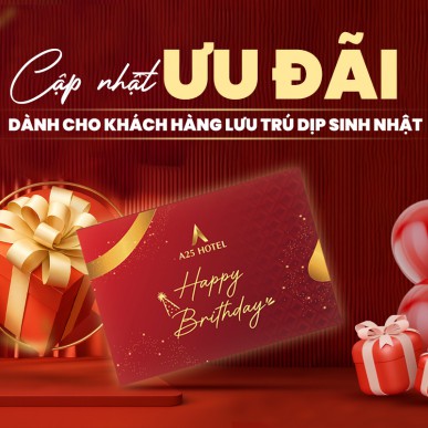 Birthday Privileges for Guests Staying at A25 Hotel