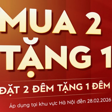 BUY 2 GET 1 – Đặt từ 2 đêm trở lên tặng 1 đêm tại A25 Hotel Hà Nội