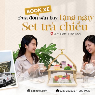 Đặt xe đưa đón sân bay – Tặng ngay set trà chiều