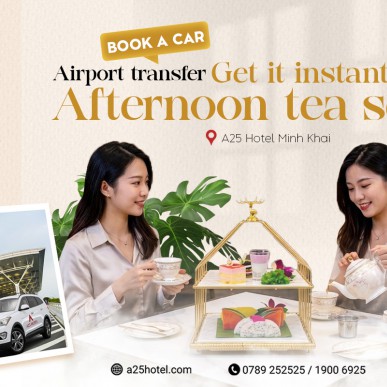 Book an airport transfer – Receive a complimentary afternoon tea set!