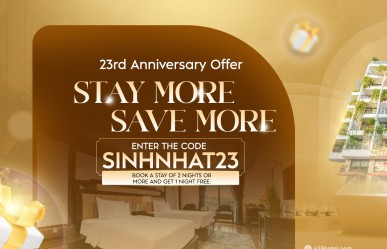 A25 Hotel Celebrates 23rd Anniversary with “Stay More, Save More” Promotion – Get 1 Free Night