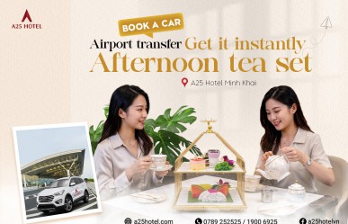 Book an airport transfer – Receive a complimentary afternoon tea set!