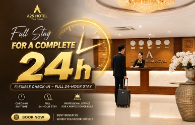 24-Hour Hotel – Stay for a full 24 hours and enjoy flexible check-in.