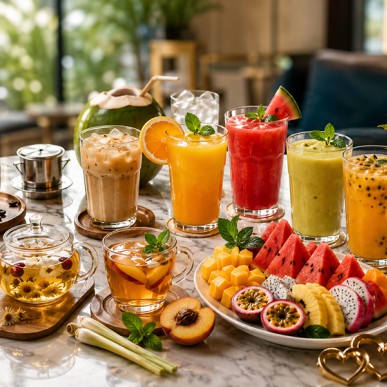 Menu đồ uống & Combo couples tại A25 Hotel 137 Nguyễn Du – Đà Nẵng