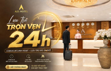 Khách Sạn 24h – Lưu trú trọn vẹn 24 giờ và check-in linh hoạt