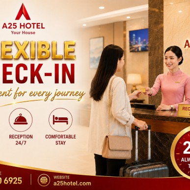 Khách sạn check-in linh hoạt – Thuận tiện cho mọi hành trình