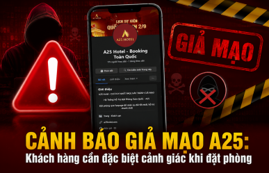 A25 IMPERSONATION ALERT: Customers Are Urged to Exercise Extra Caution When Booking