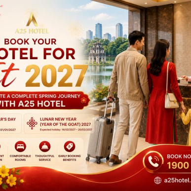 Book Hotels for Tet 2027 – Celebrate the New Year with A25 Hotel