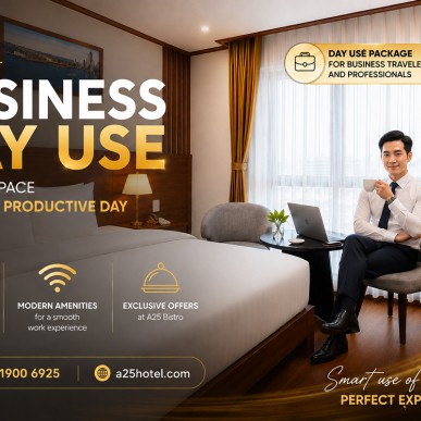 Business Day Use – A Private Space for a Productive Day at A25 Hotel