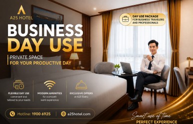 Business Day Use – A Private Space for a Productive Day at A25 Hotel