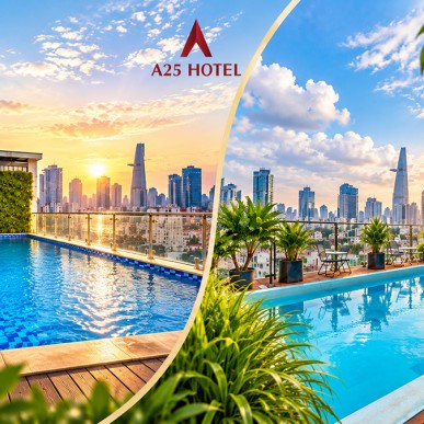 Khách sạn có hồ bơi tại Hồ Chí Minh – Thư giãn giữa trung tâm cùng A25 Hotel