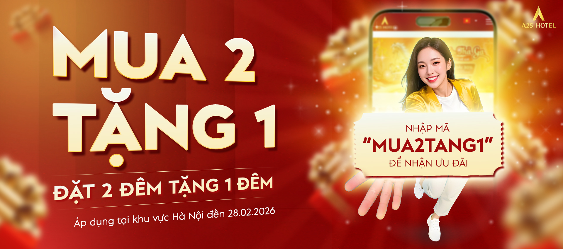 Mua 2 tặng 1