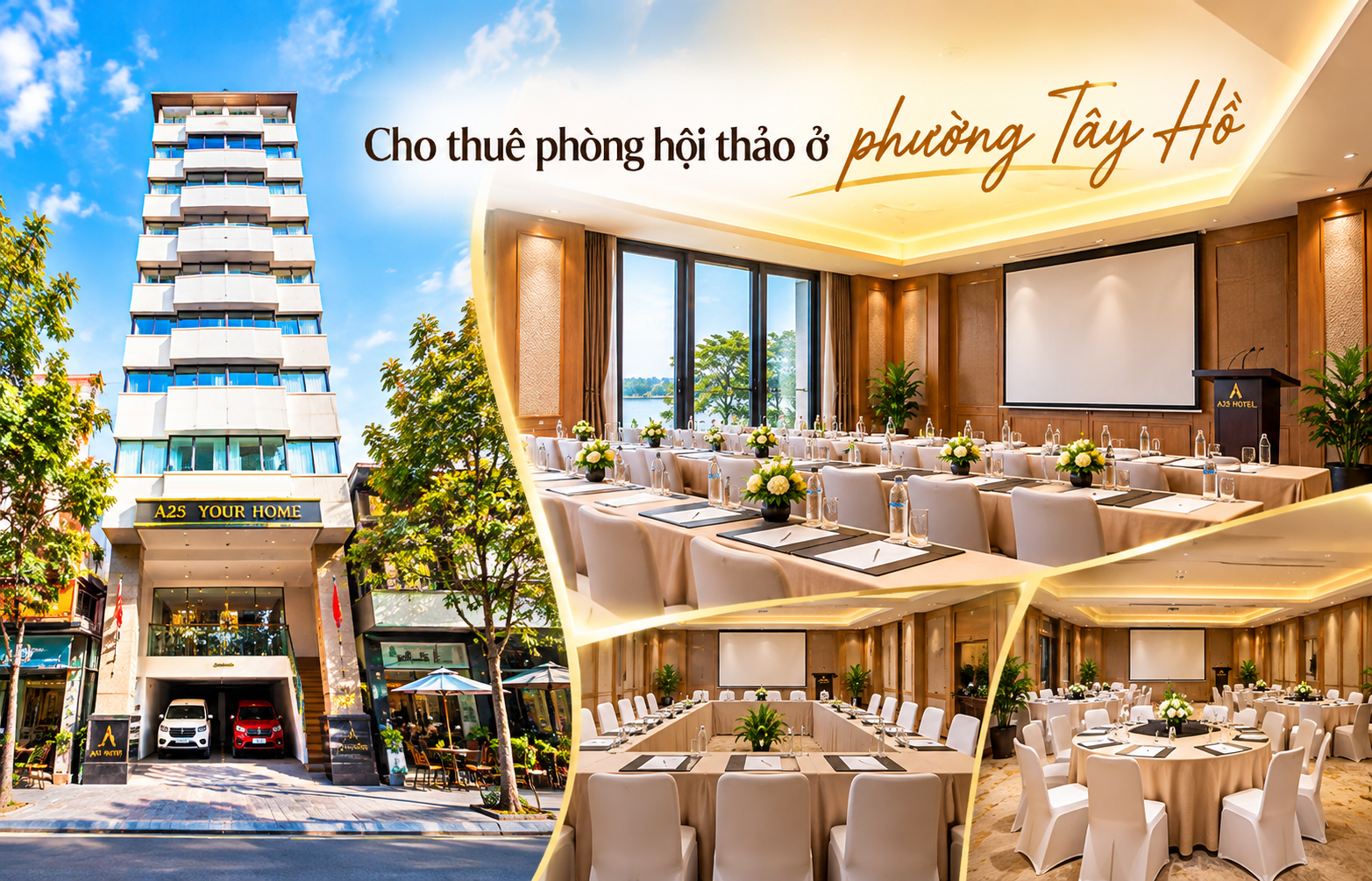 cho thuê phòng hội thảo ở phường Tây Hồ