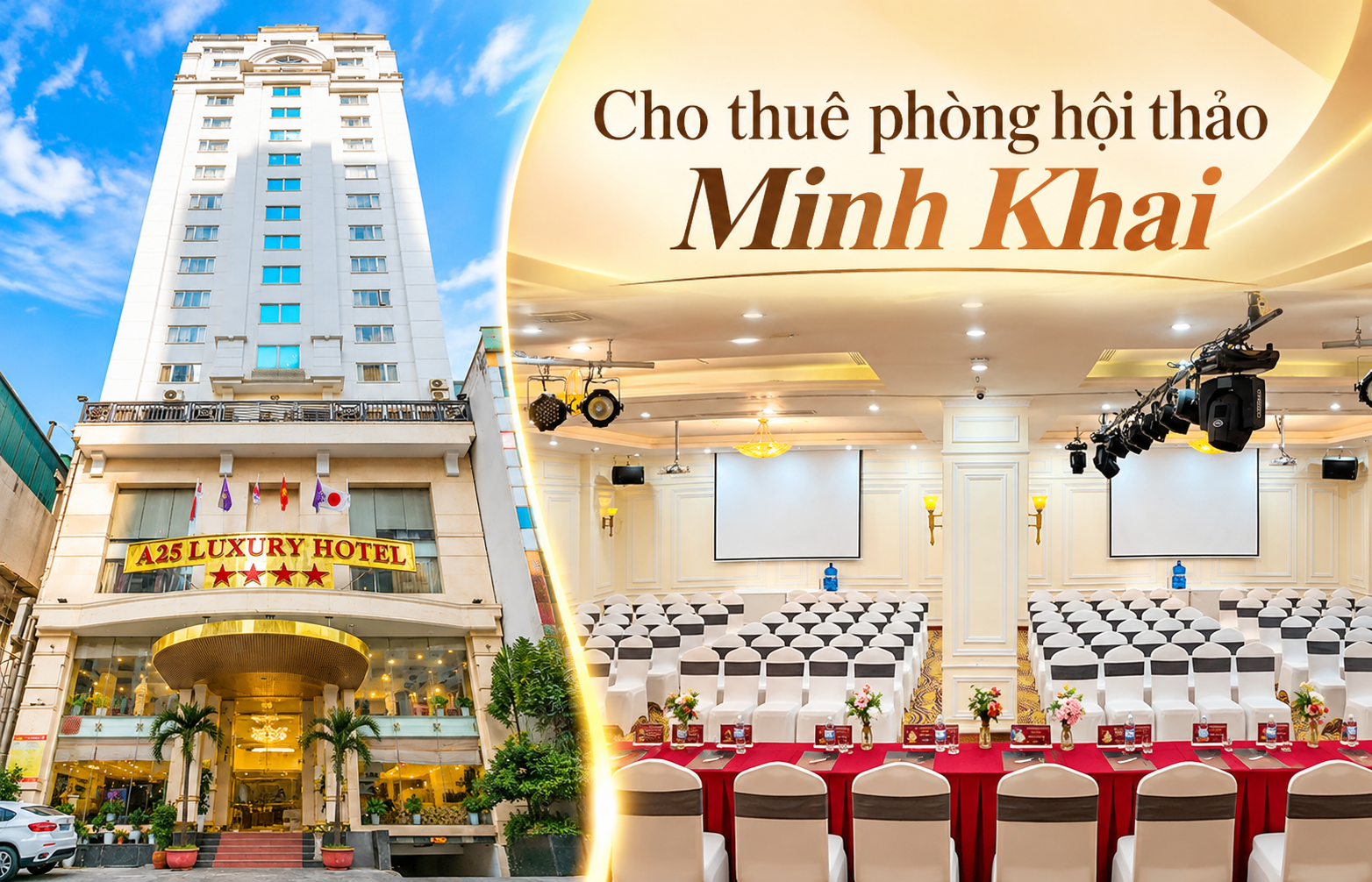 Cho thuê phòng hội thảo Minh Khai